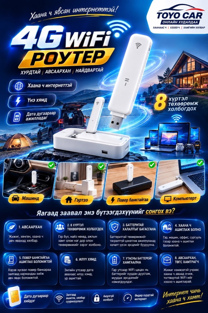 4G WiFi роутер